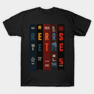 John Carpenter Retro VHS Horror Tape Spine Tribute T-Shirt